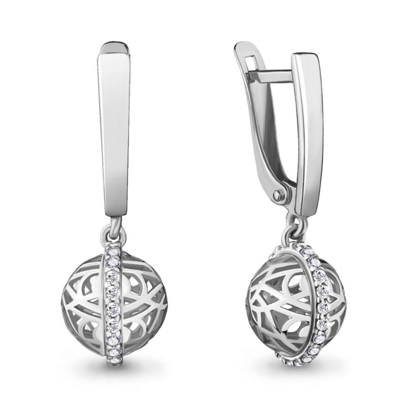 Серьги из серебра 48208А
