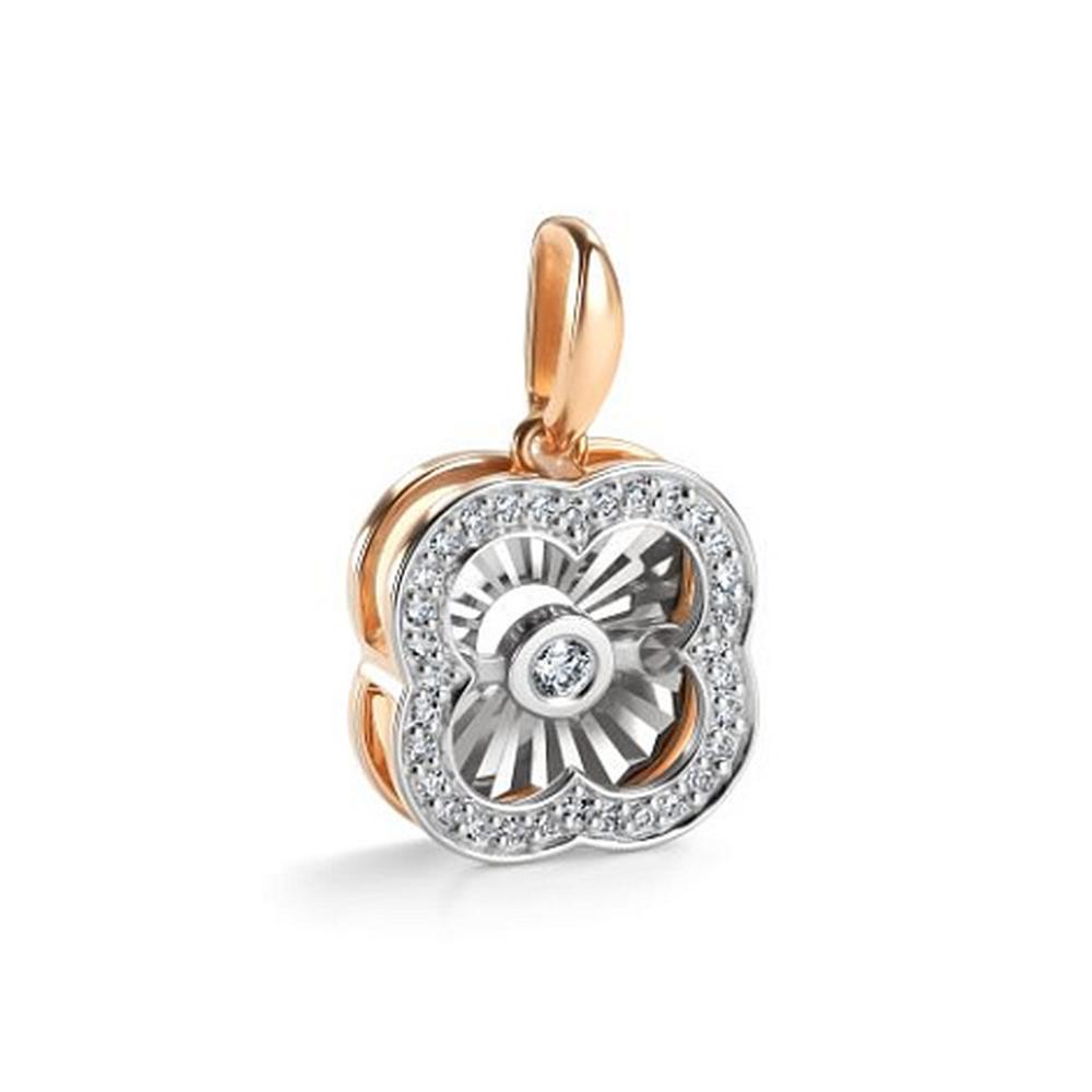 Подвеска из красного золота 585 пробы 34325-100 с бриллиантом