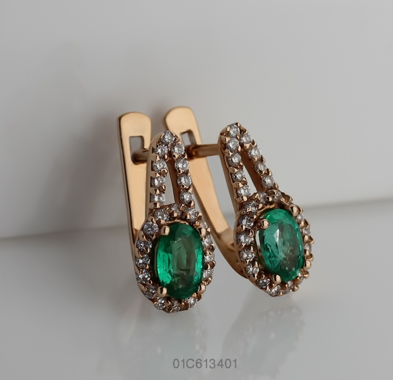 Серьги из золота 01С613401