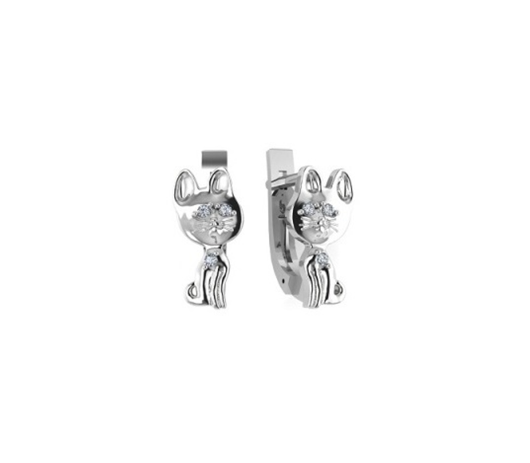 Серьги из серебра 0201252-00775