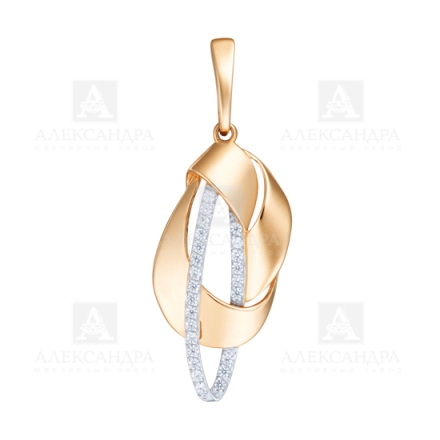 Подвеска из красного золота 585 пробы п1237-01
