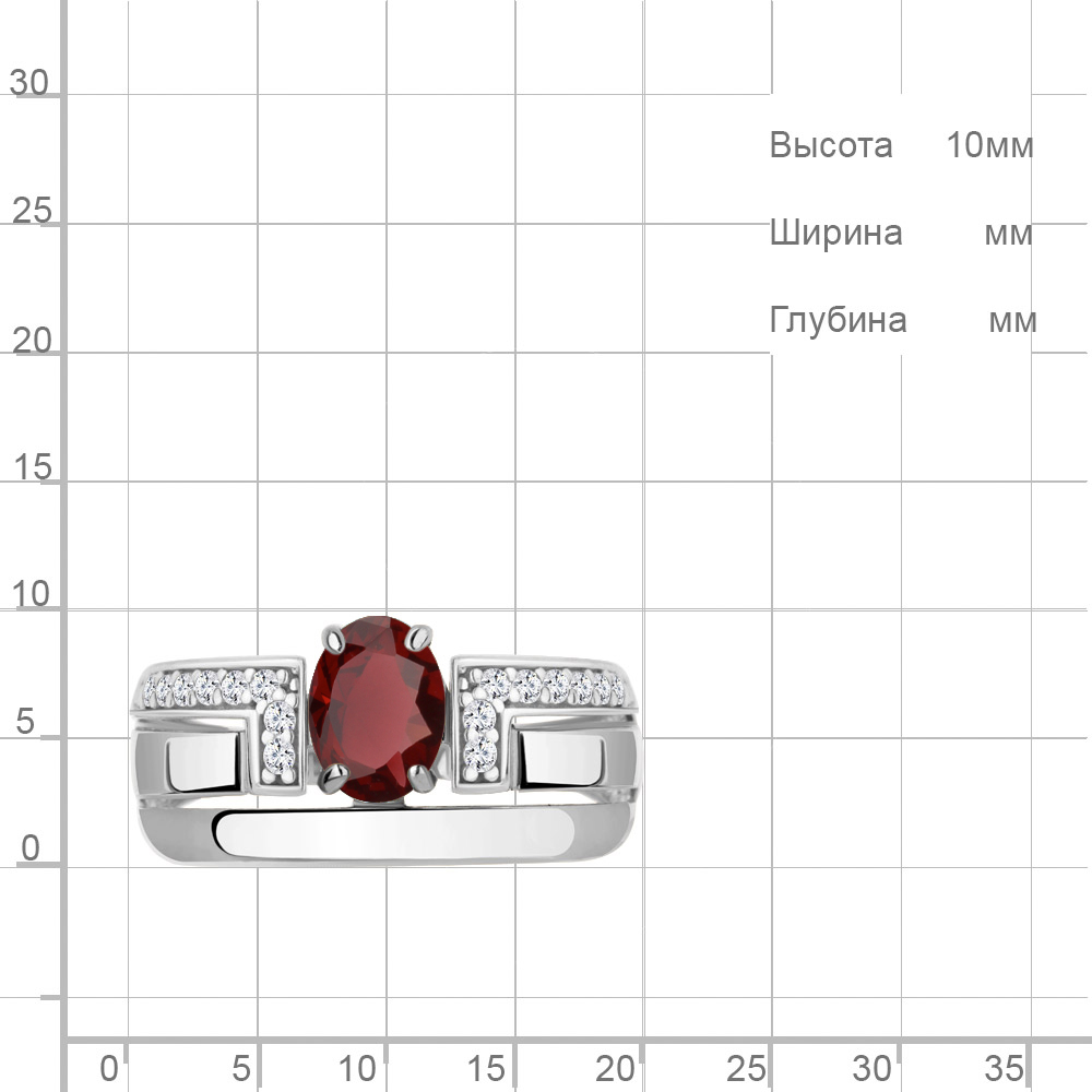 Кольцо из серебра 6977703А