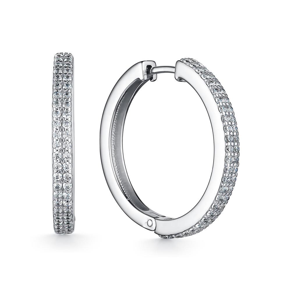 Серьги из серебра 02-2286/00КЦ-00