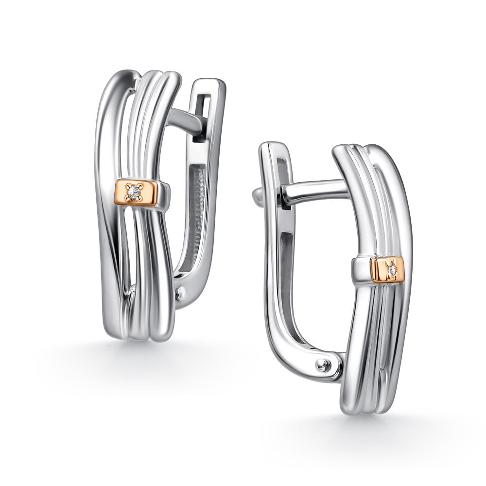 Серьги из серебра 02-4870/000Б-00