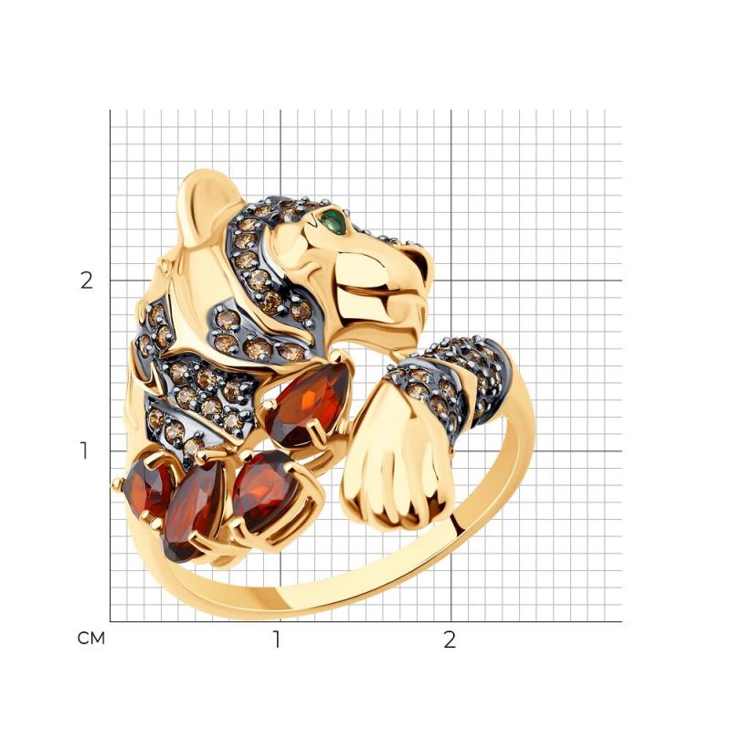 Кольцо из красного золота 585 пробы 716204