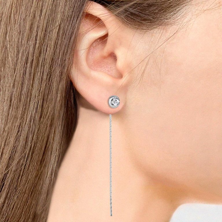 Серьги из серебра 45473А