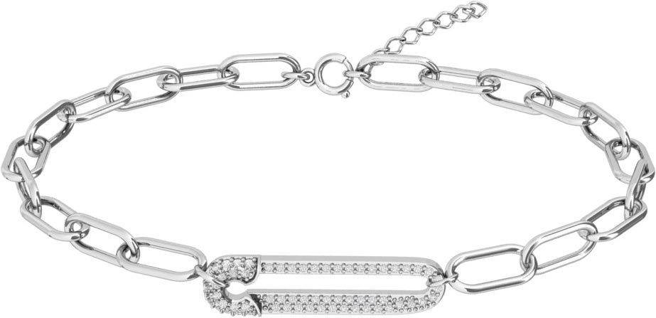 Браслет из родированого серебра 925 пробы 0720670-00775