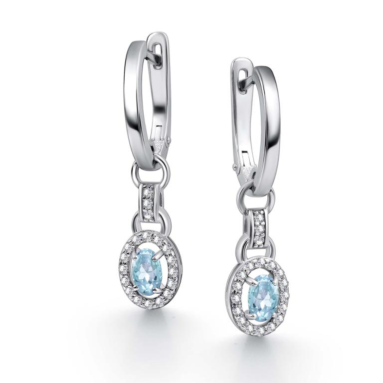 Серьги из серебра 02-4356/00ТБ-00