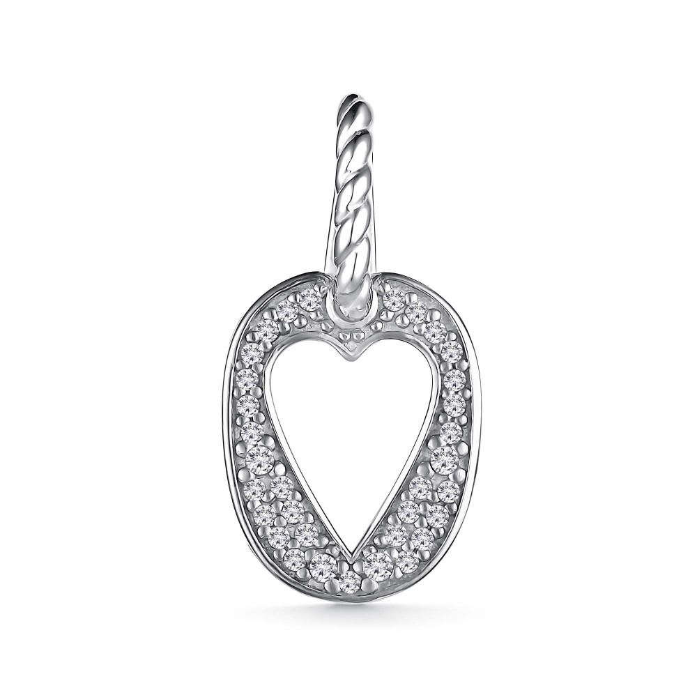 Подвеска из родированого серебра 925 пробы 03-3962/00КЦ-00