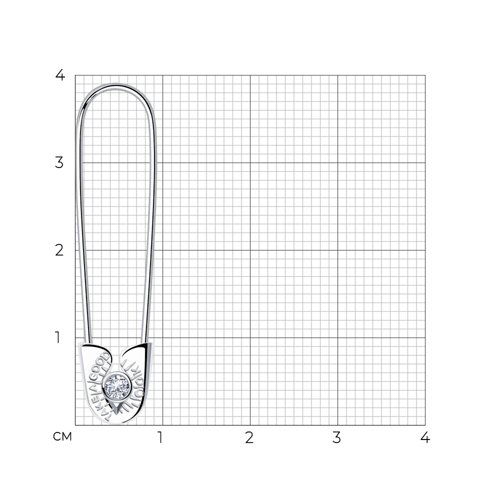 Серьга из серебра 94170162