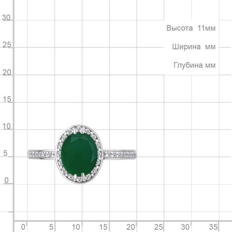 Кольцо из серебра 6523209А
