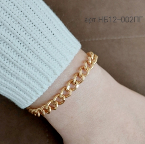 Браслет из красного золота 585 пробы НБ12-002ПГ д. 0,9  , плетение: гурмета