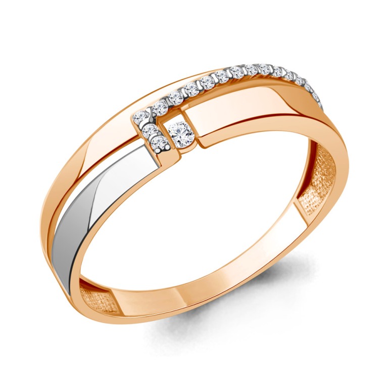 Кольцо из красного золота 585 пробы 64376А