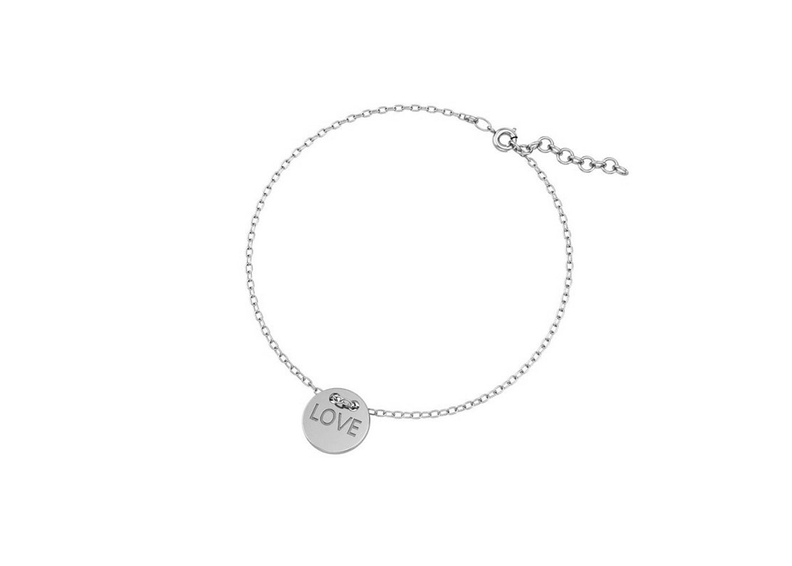 Браслет из родированого серебра 925 пробы 0720278-00245