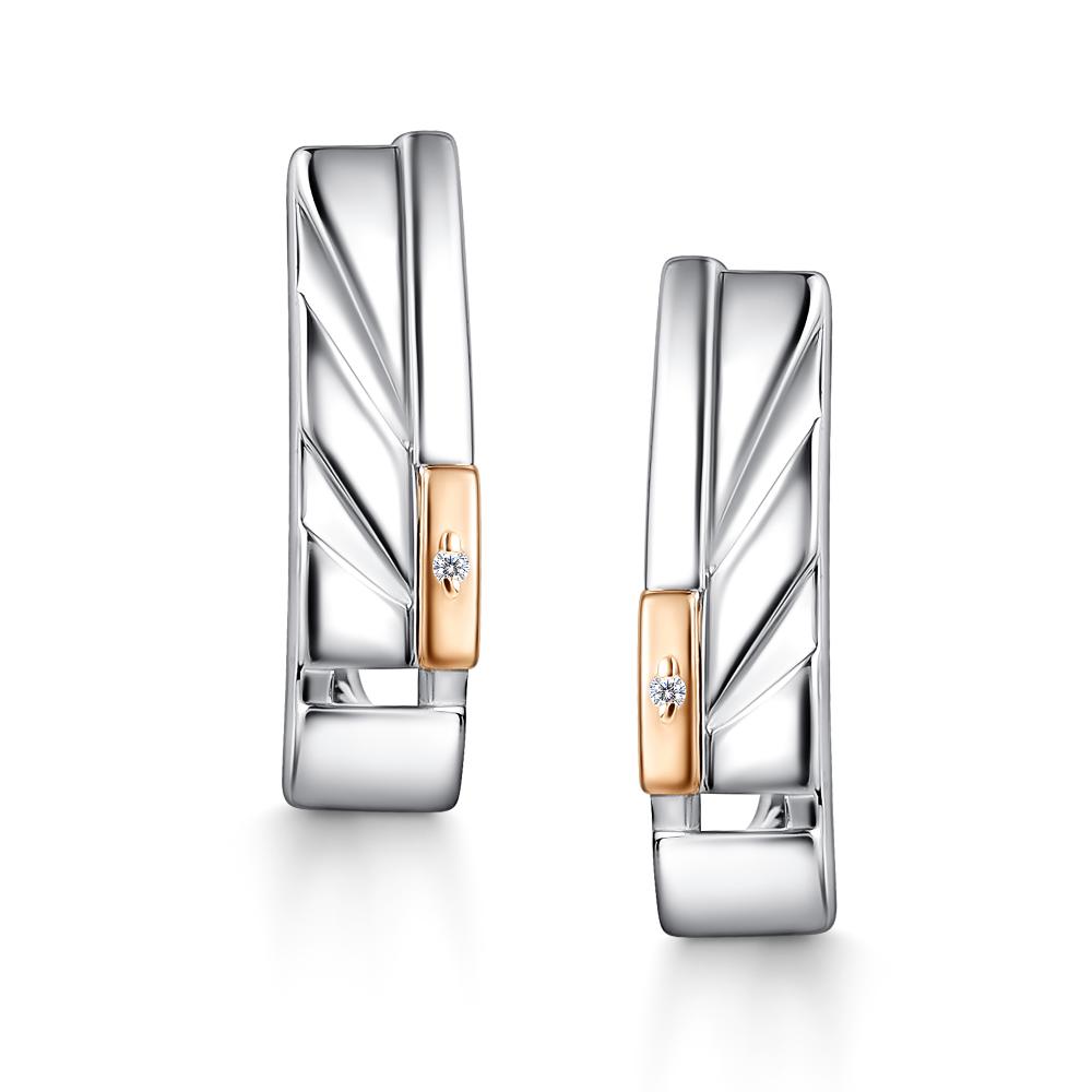 Серьги из серебра 02-4404/000Б-00