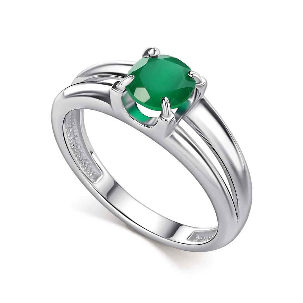 Кольцо из родированого серебра 925 пробы 01-5154/00АГ-00