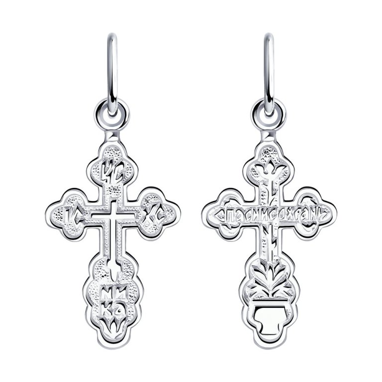 Крест из серебра 94120016