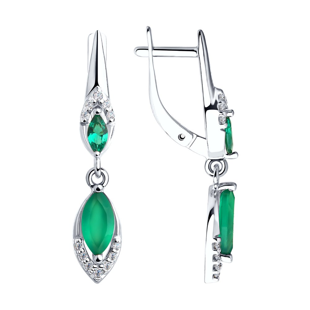 Серьги из серебра 92022031