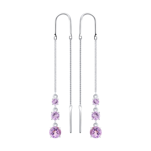 Серьги из серебра 92022167