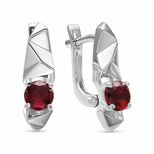 Серьги из серебра 02-0559/00ГР-00