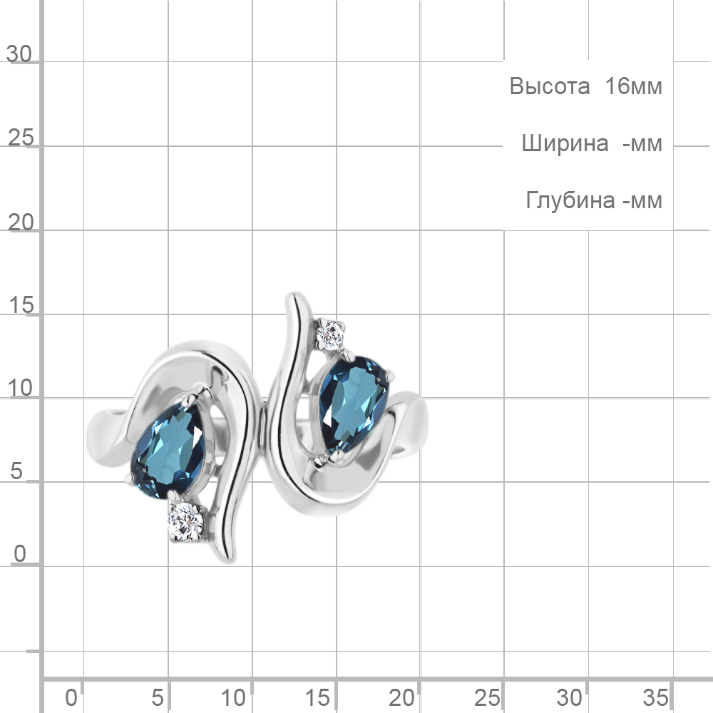 Кольцо из серебра 6957008А