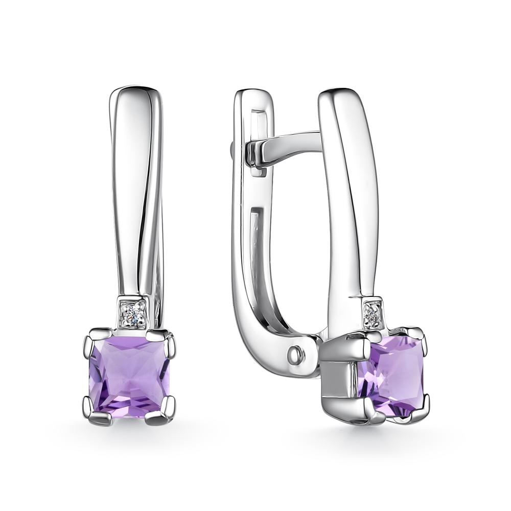 Серьги из серебра 02-3469/БРАМ-00