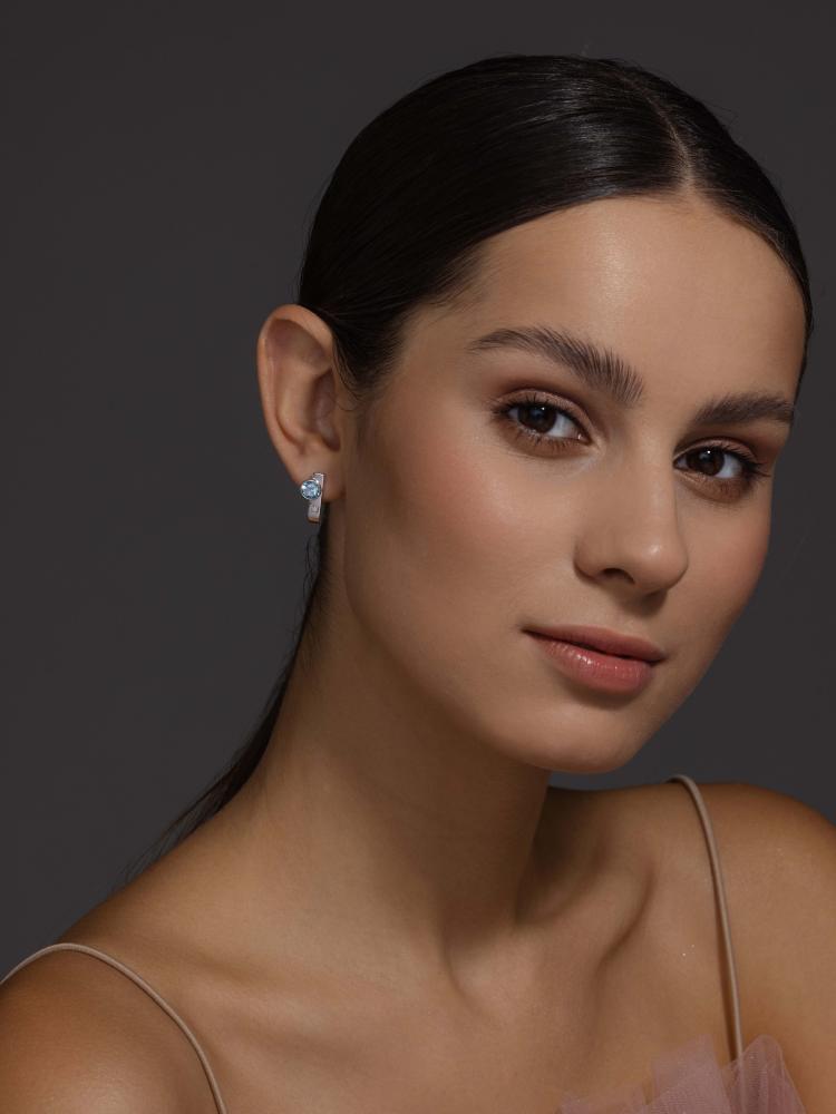 Серьги из серебра 02-4033/БРТБ-00