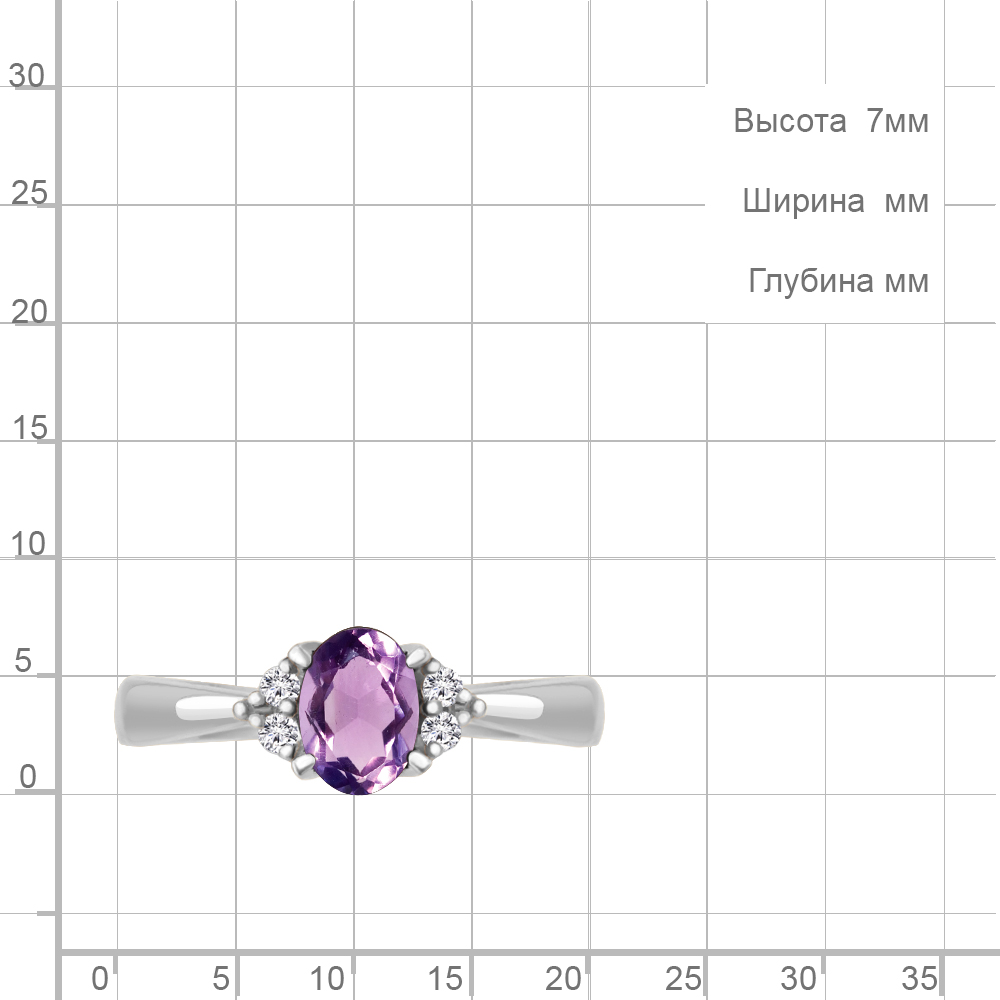 Кольцо из серебра 6523604А