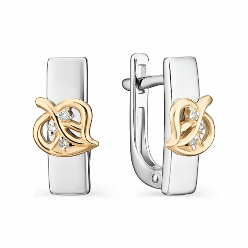 Серьги из серебра 02-1197/000Б-00
