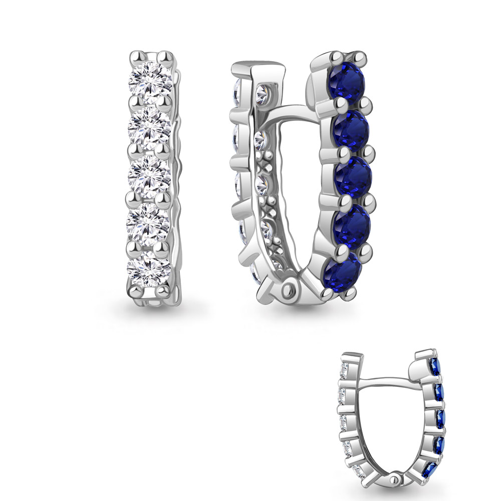 Серьги из серебра 49851АБ