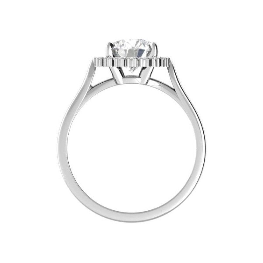 Кольцо из родированого серебра 925 пробы 1101471-00775