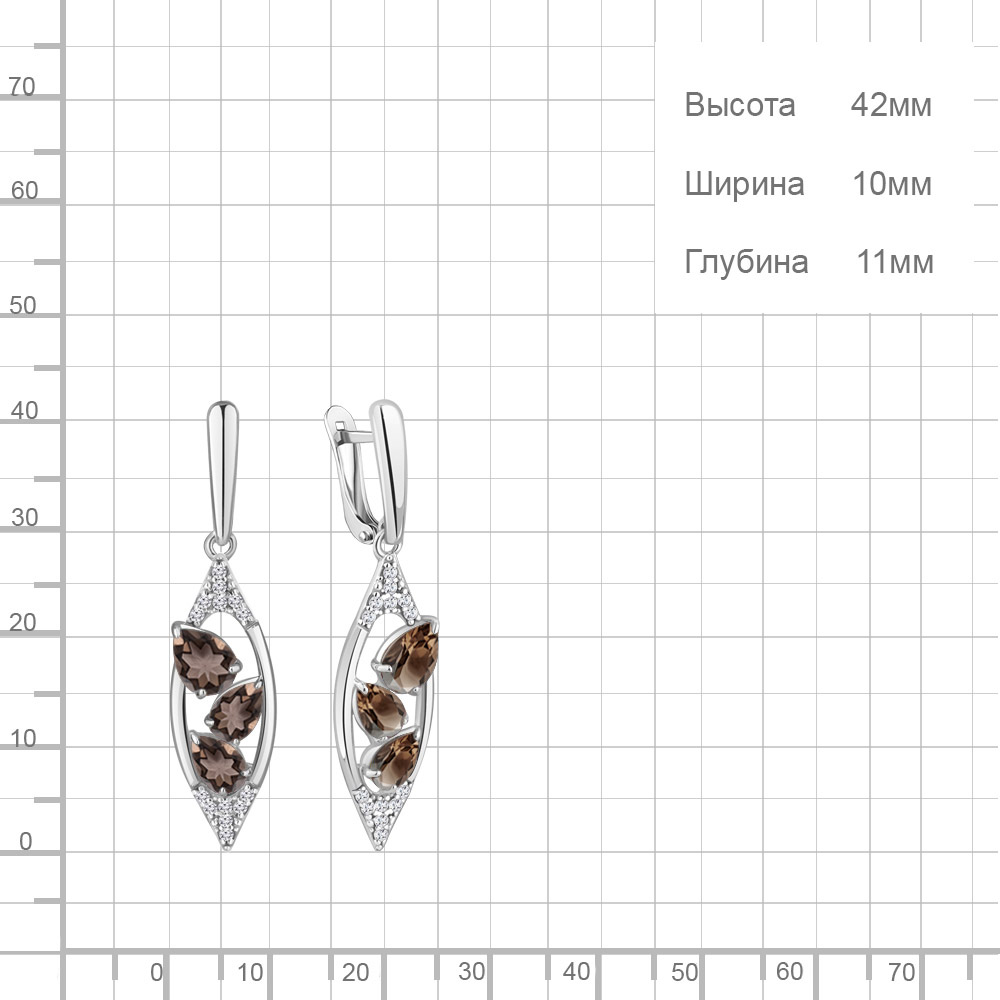 Серьги из серебра 4782901А