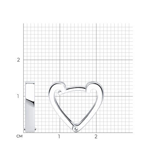 Серьги из серебра 94024399