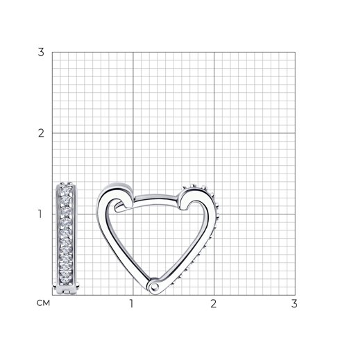 Серьги из серебра 94024424