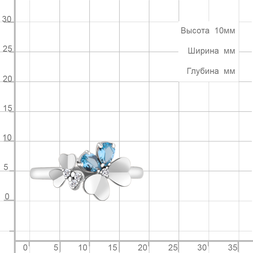 Кольцо из серебра 6956305А