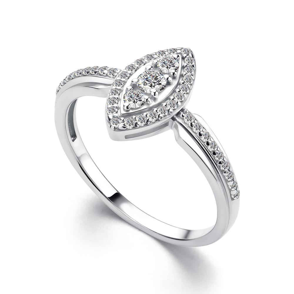 Кольцо из серебра 01-4251/00КЦ-00