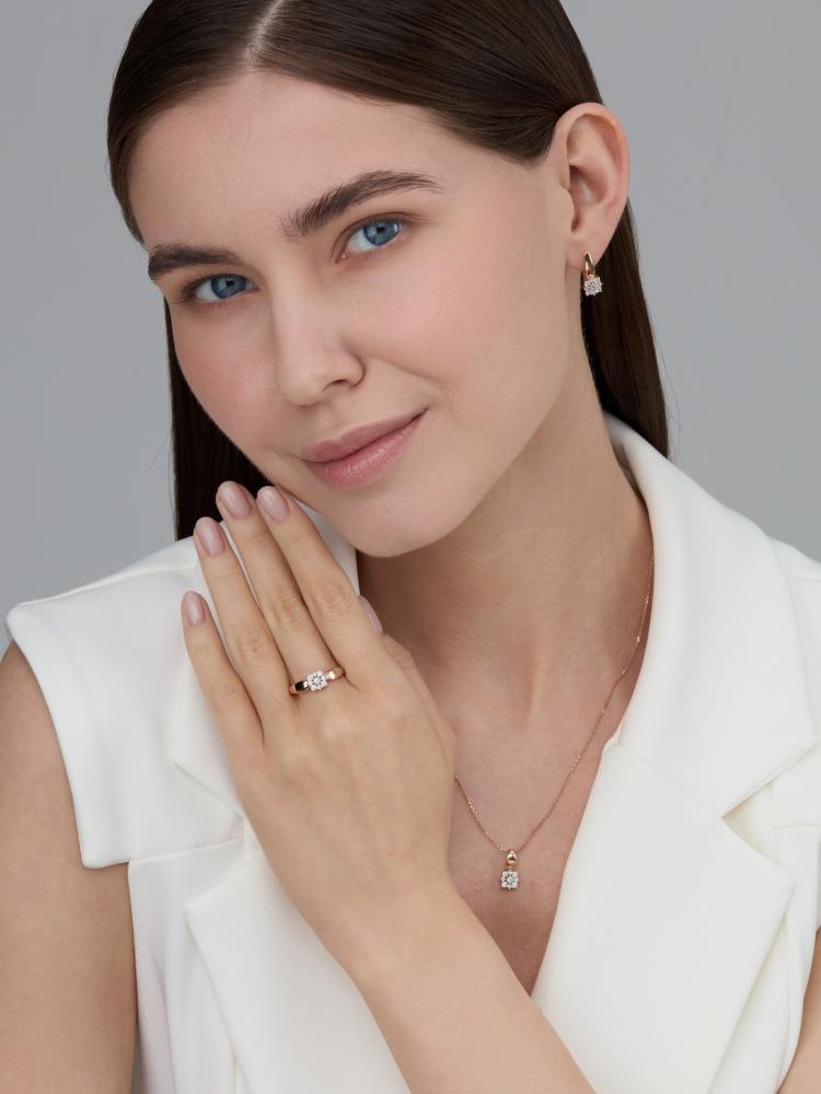 Серьги из золота 26297-100