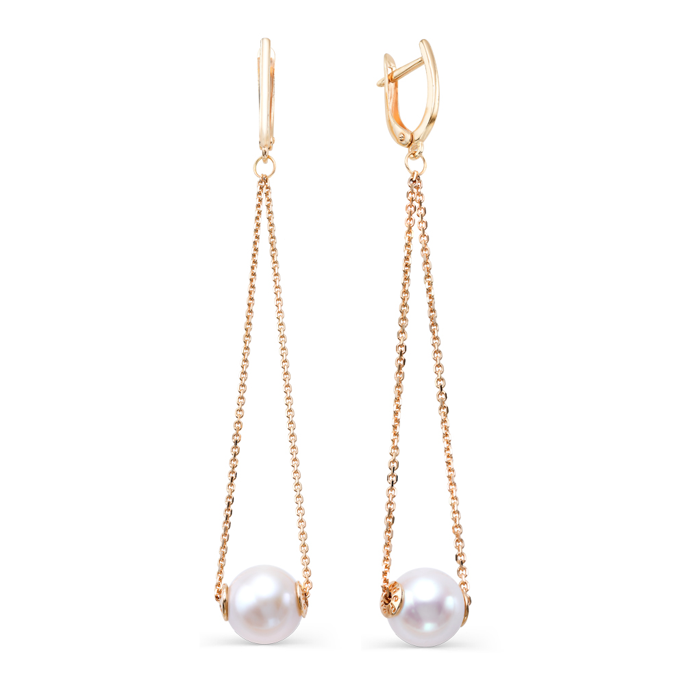 Серьги из красного золота 585 пробы 32701A1