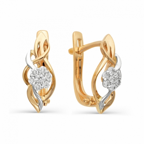 Серьги из золота 21567-100