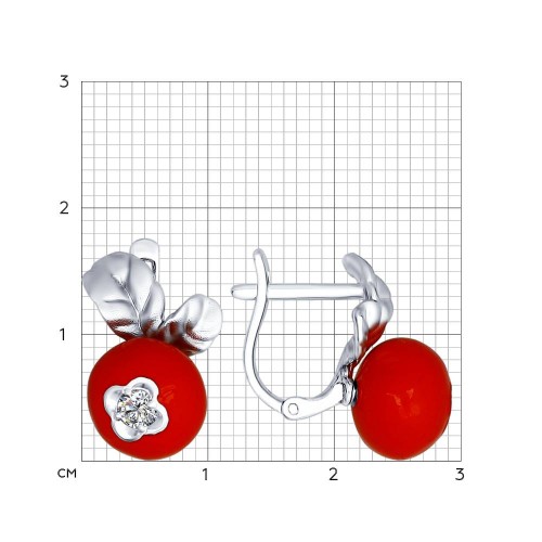 Серьги из серебра 94022339