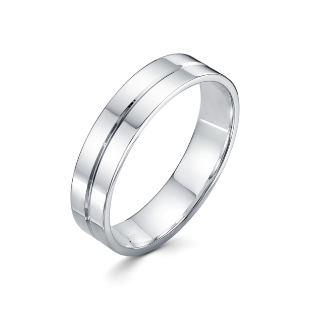 Кольцо из родированого серебра 925 пробы с090031