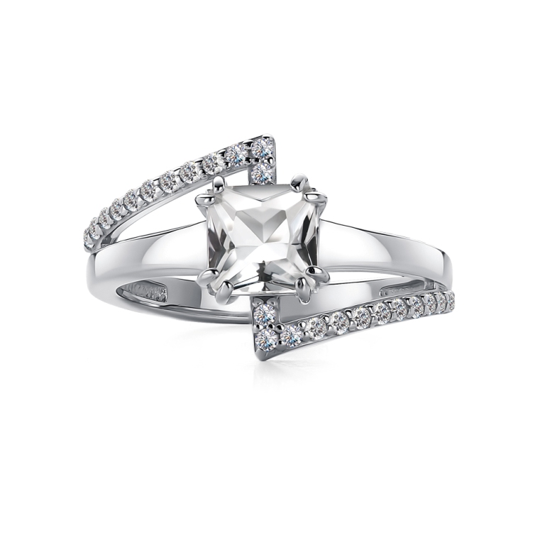 Кольцо из серебра 01-4059/00ГХ-00