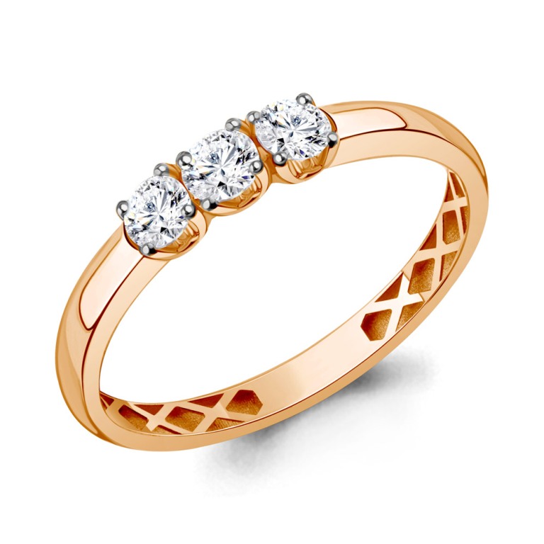 Кольцо из красного золота 585 пробы 600291