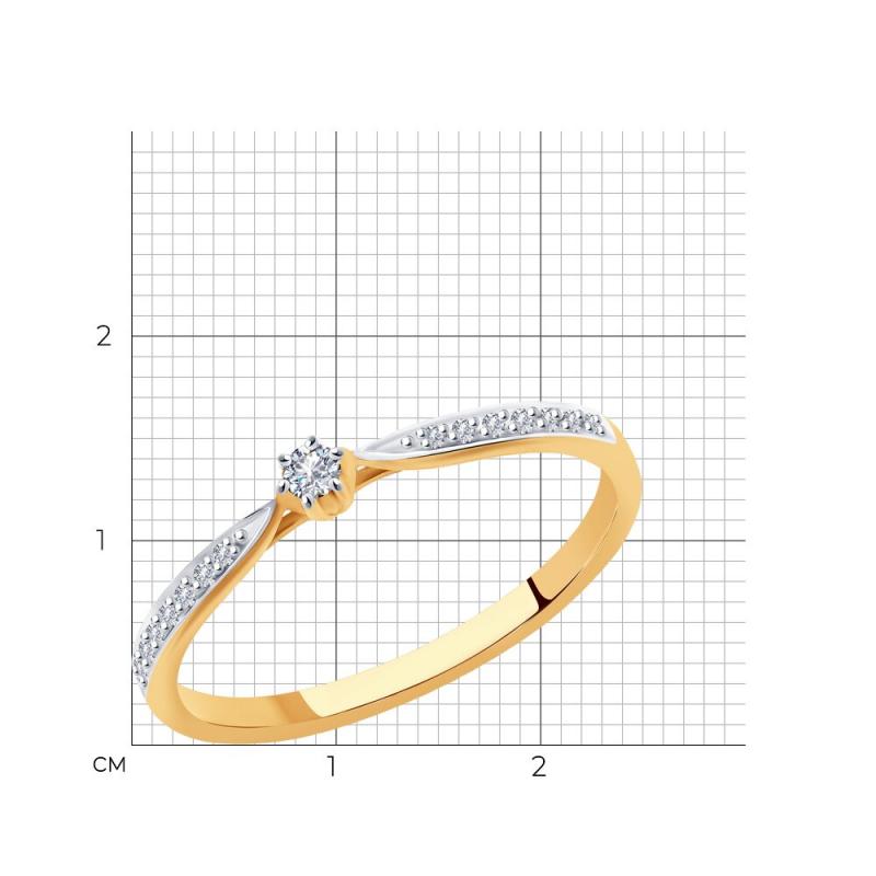 Кольцо из золота 1011920