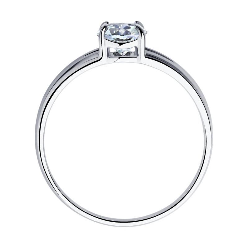 Кольцо из родированого серебра 925 пробы 94012875