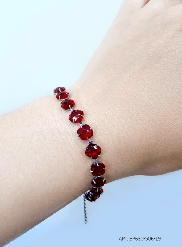 Браслет из родированого серебра 925 пробы Бр630-506-19