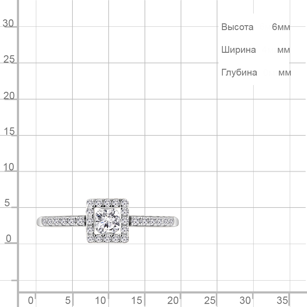 Кольцо из серебра 68906А