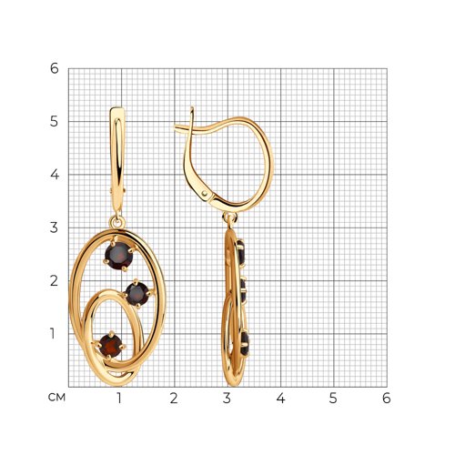 Серьги из серебра 92022304