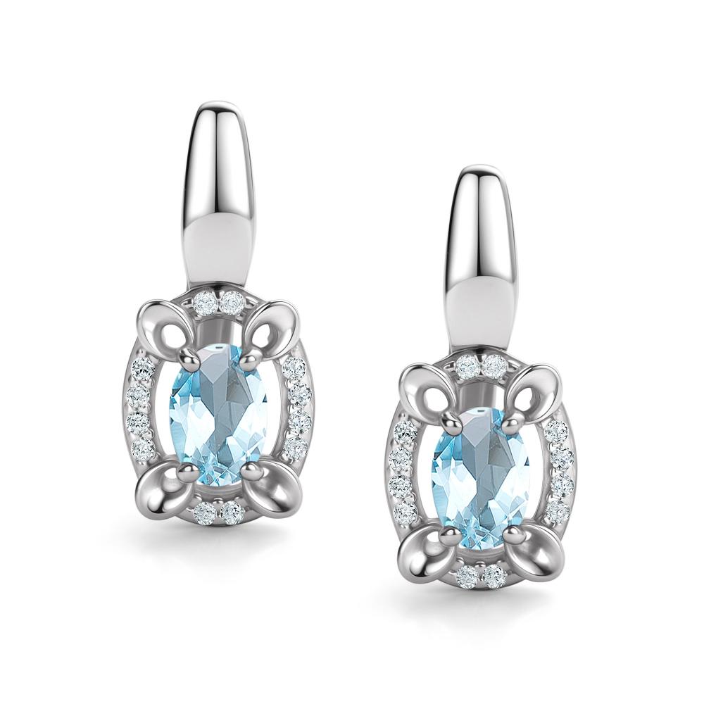 Серьги из серебра 02-4292/00ТБ-00