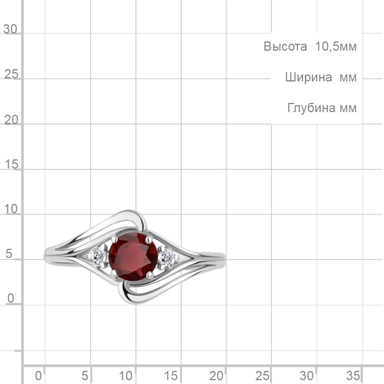 Кольцо из серебра 6942803А